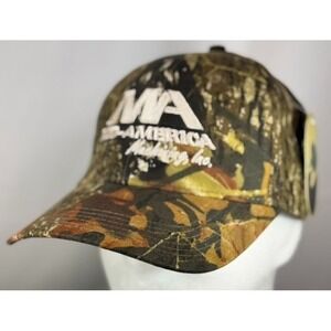 Mossy Oak Camo Snapback Hat Mid America Machining Inc Adjustable NWT